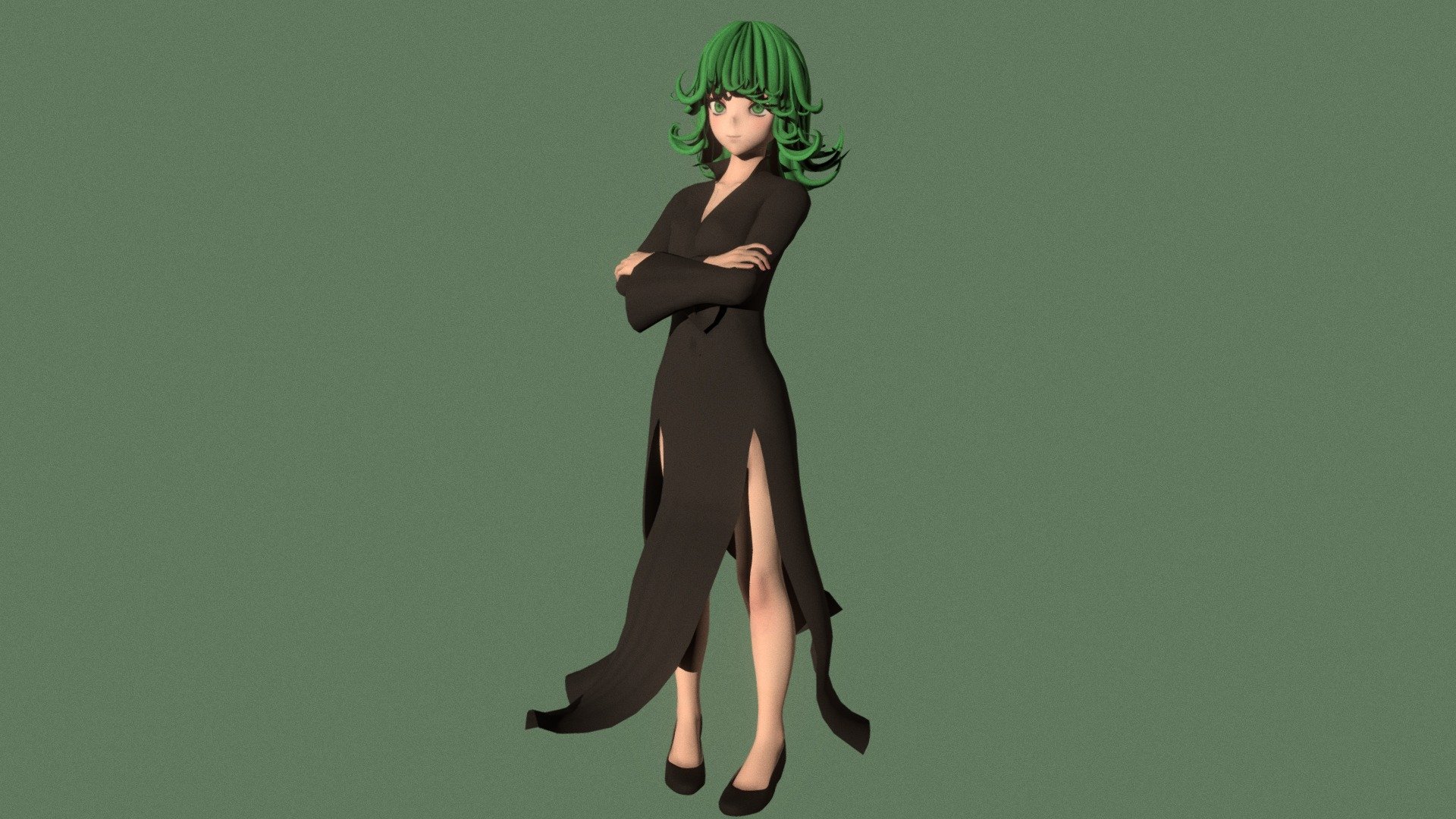 Posed model of anime girl Tatsumaki (One Punch Man).

This product include .FBX (ver. 7200) and .MAX (ver. 2010) files.

Rigged version: https://sketchfab.com/3d-models/t-pose-rigged-model-of-tatsumaki-e369fd71e88e4191b335c974b022eed5

I support convert this 3D model to various file formats: 3DS; AI; ASE; DAE; DWF; DWG; DXF; FLT; HTR; IGS; M3G; MQO; OBJ; SAT; STL; W3D; WRL; X.

You can buy all of my models in one pack to save cost: https://sketchfab.com/3d-models/all-of-my-anime-girls-c5a56156994e4193b9e8fa21a3b8360b

And I can make commission models.

If you have any questions, please leave a comment or contact me via my email 3d.eden.project@gmail.com 3d model