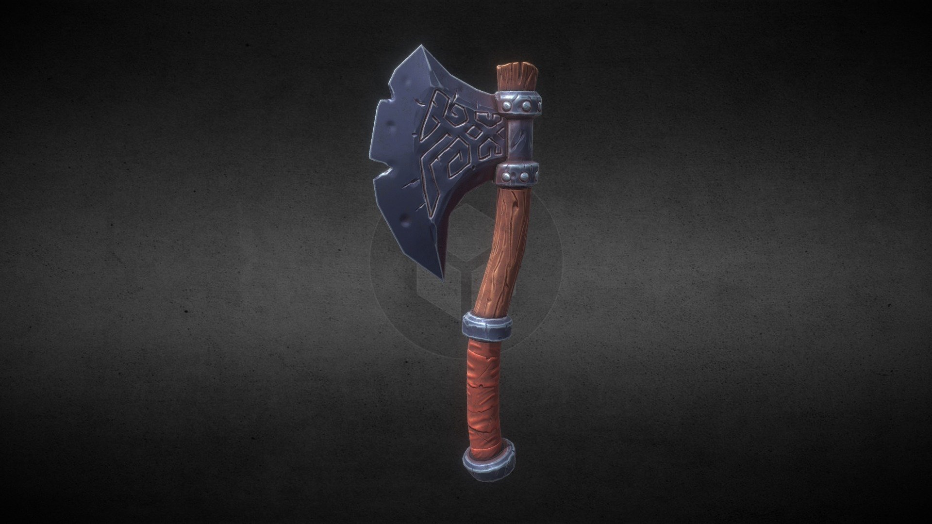 asset for video games modeled in blender and textured in substance painter - Axe - Download Free 3D model by Alejandro_Flores (@alinfl120998) 3d model