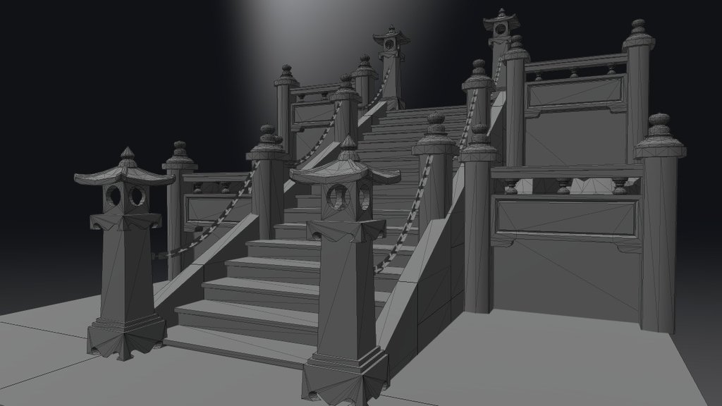 Chinese Temple Section 2 - 3D model by yannick selanno (@yannickselanno) 3d model