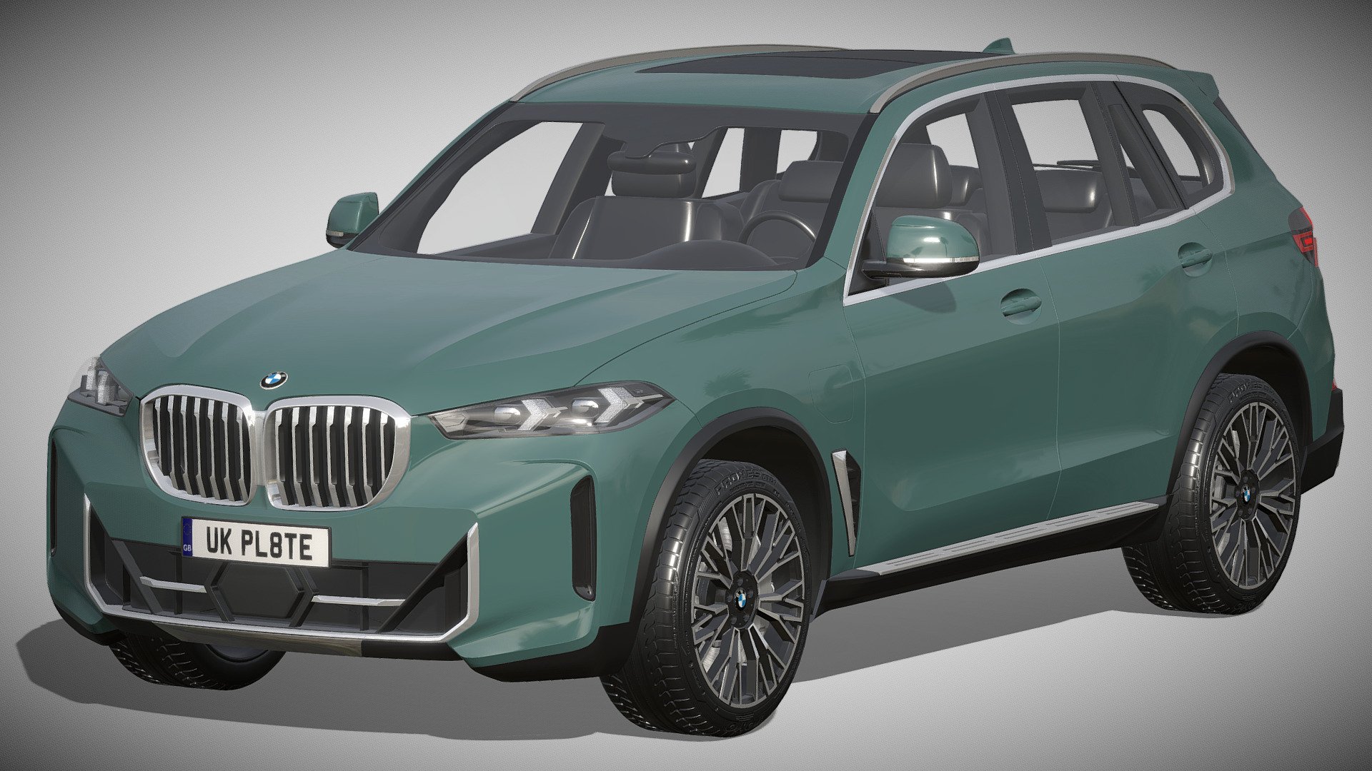 BMW X5 2023

https://www.bmw.de/de/neufahrzeuge/x/x5/2023/bmw-x5-ueberblick.html

Clean geometry Light weight model, yet completely detailed for HI-Res renders. Use for movies, Advertisements or games

Corona render and materials

All textures include in *.rar files

Lighting setup is not included in the file! - BMW X5 2023 - Buy Royalty Free 3D model by zifir3d 3d model