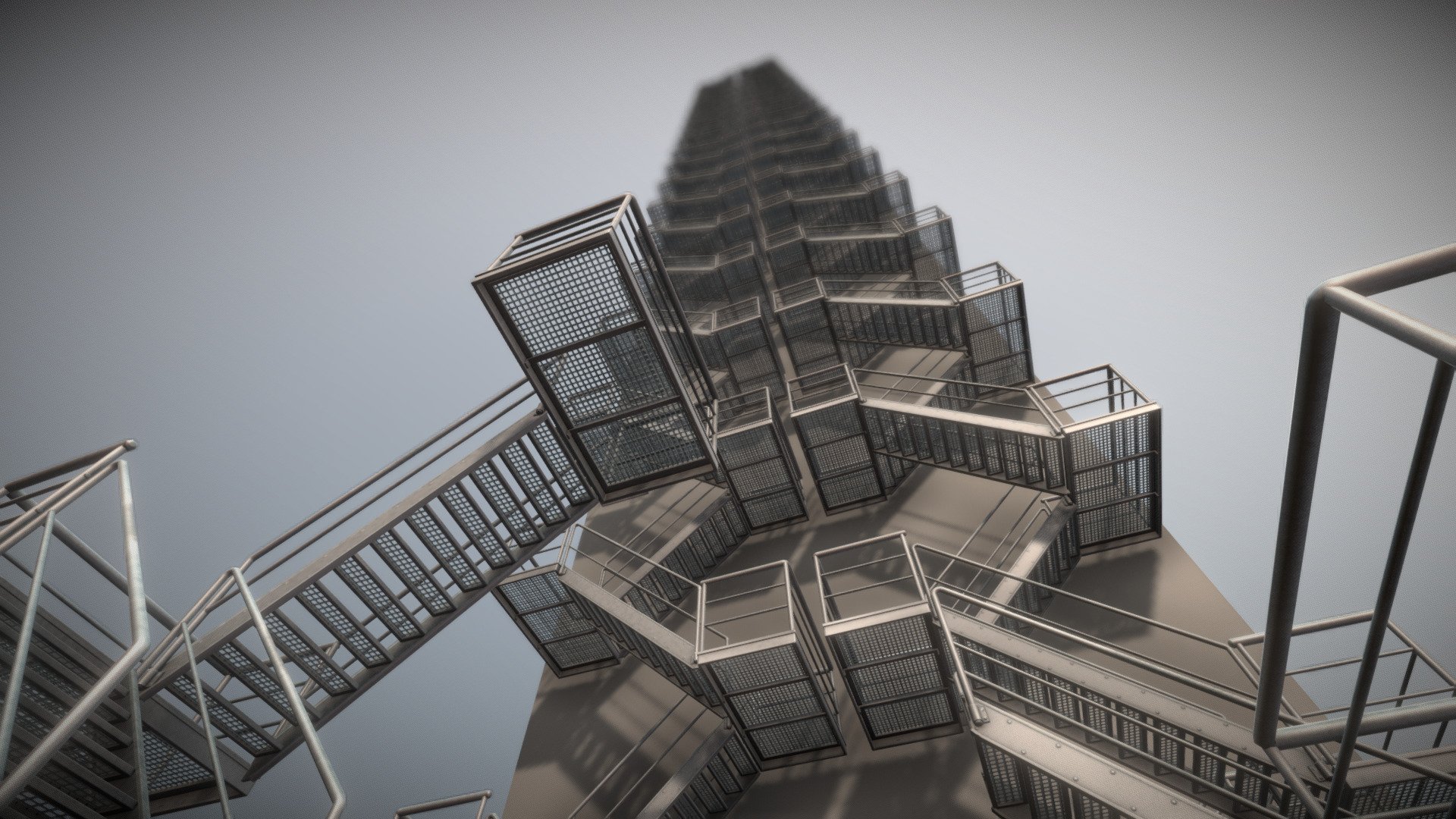 Industrial Staircase Low-Poly (Galvanized Steel).



Some other versions of this staircase:




Modular Industrial Staircase Rusty (Low-Poly)

Modular Industrial Staircase Rusty (High-Poly)

Modular Industrial Staircase Basic Version (High-Poly)

Industrial Staircase High-Poly (Galvanized)

Industrial Staircase Low-Poly (Galvanized)

Modeled and textured in Blender 2.8 - Industrial Staircase Low-Poly (Galvanized) - Buy Royalty Free 3D model by VIS-All-3D (@VIS-All) 3d model