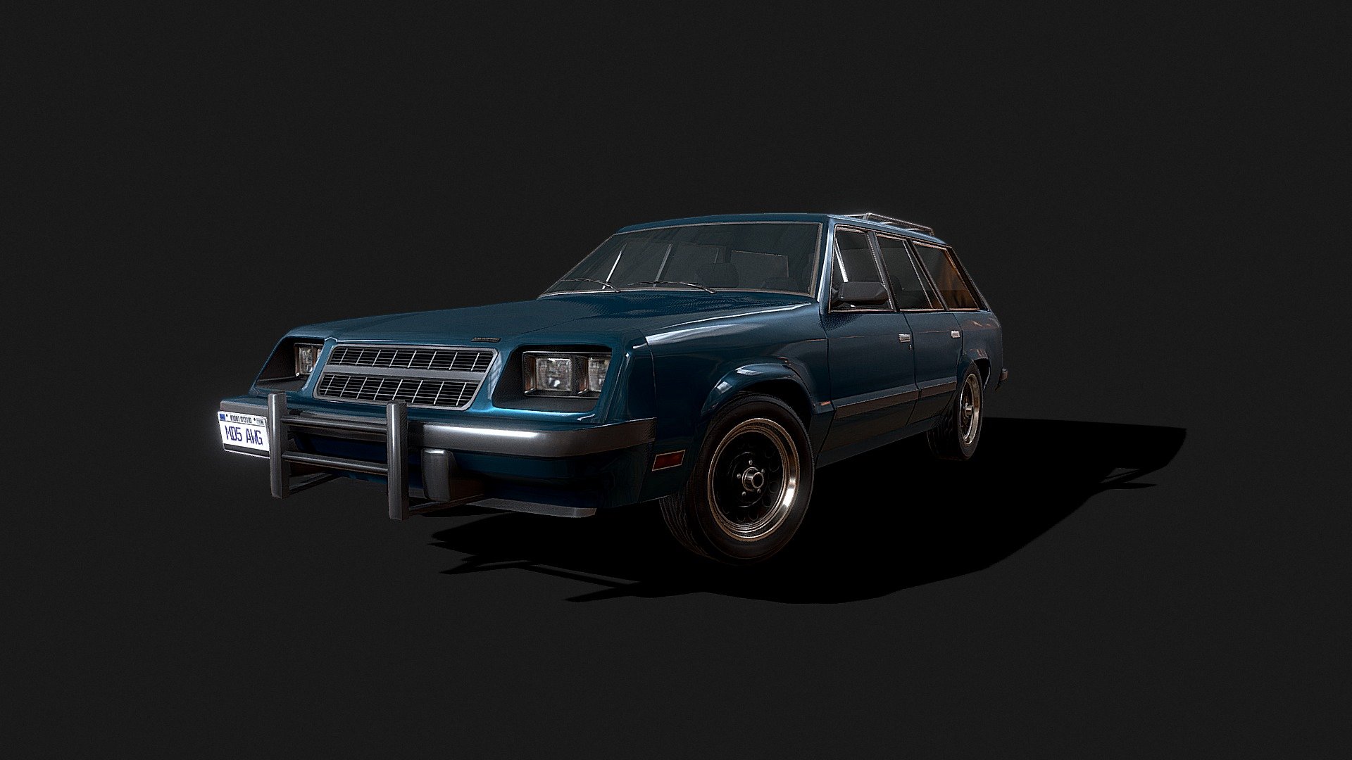 Low poly model of an American mid-size station wagon from the early 80s. I decided that there were too few 80s station wagons with a characteristic sharp front profile, reminiscent of a Pontiac Sunbird, Lebaron or ford's ltd of the 80s. And finaly i made one. Use the model however you see fit, and have a nice day 3d model