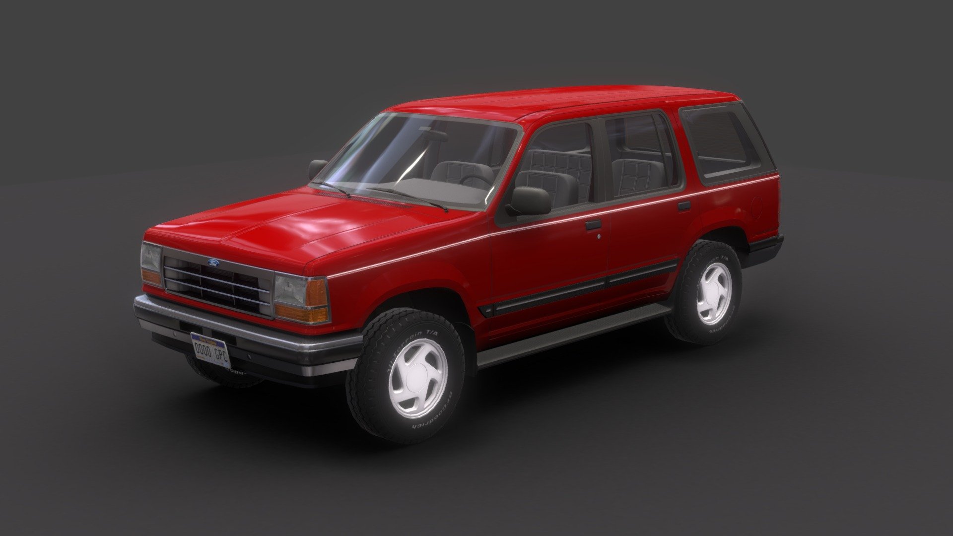 Video - Ford Explorer 1992 - Buy Royalty Free 3D model by codexito 3d model