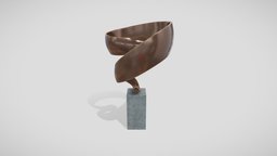 Modern Abstract Bronze Art Sculpture 29 modern, geometry, exterior, luxury, shape, form, decorative, staging, gallery, vivid, art, design, abstract, sculpture, interior