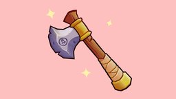 Adventure Mart: Handy Hatchet rpg, cute, adventure, weapon, low_poly, game, axe, stylized