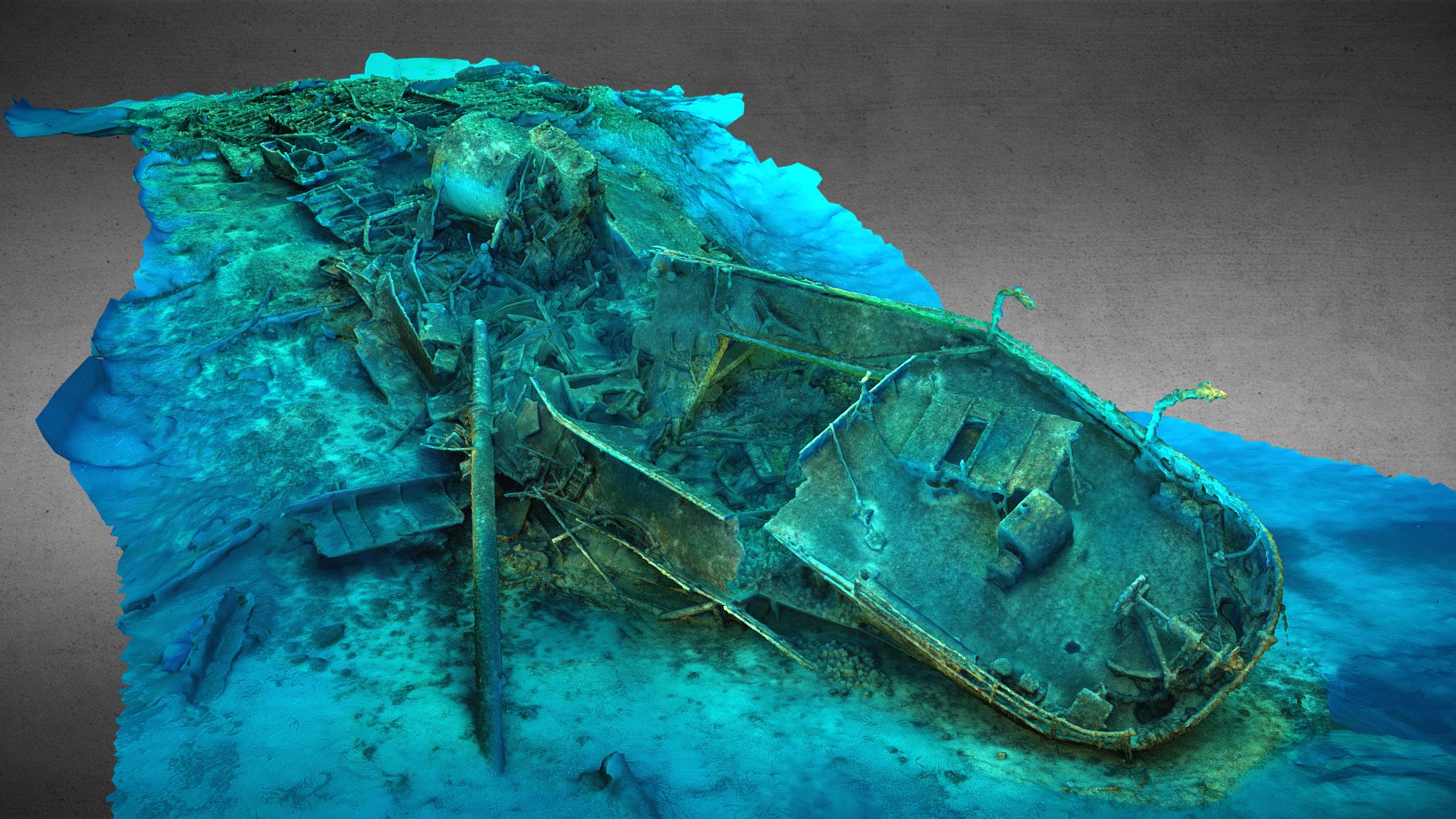 Wreck of a 72-meter-long Italian steamer &ldquo;Teti