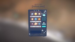 Space Vending Machine planet, cute, vending, machine, low-poly, blender, space