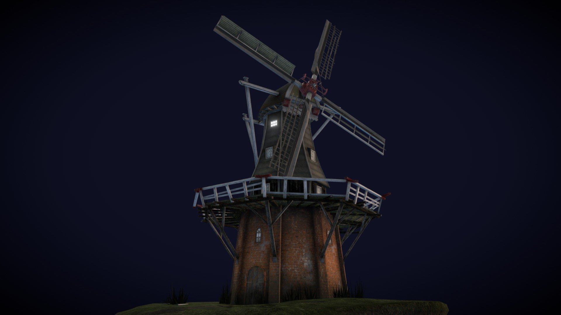 diploma project for XYZ School - Old_Windmill_Venemansmolen_2.0 - 3D model by nadiaconsty 3d model