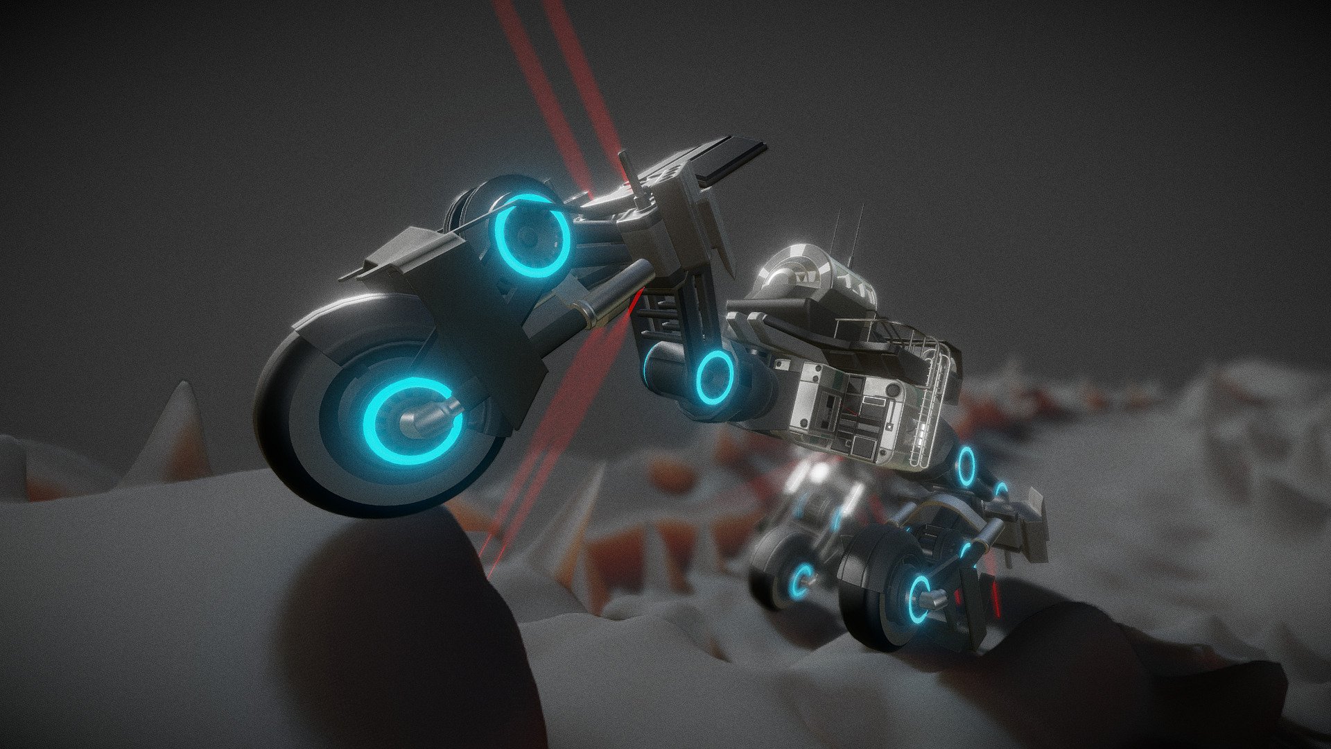 A futuristic vehicle which can climb (High Poly Version). I made this little scene for testing the animation possibilities off my modular sci-fi vehicle set, the set is still work in progress.






Created with Blender

3dhaupt.com - Climbing Vehicle - Buy Royalty Free 3D model by 3DHaupt (@dennish2010) 3d model