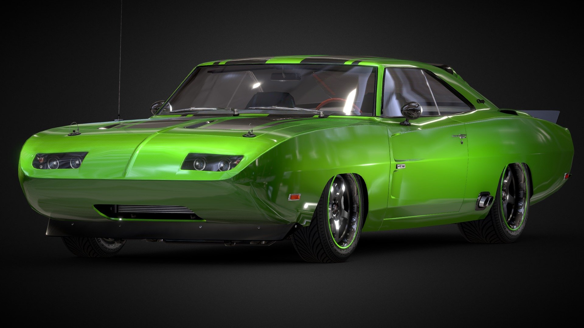ALLOWED use this model -

for games.

visual and art projects.

presentations.

(with showing my credits)


FORBIDDEN -

sell.

make a profit with it.

assign their authorship.

upload on other sites.

reupload on SketchFab.




Based on model - Fast'n'Furious: 6 The Game

Parts from - Forza Horizon 2, Forza Motorsport 4, NFS Shift, Project CARS

Polycount - midpoly with some hd details

Geometry edited and modified - Alex.Ka.

Textures - Fast'n'Furious 6 The Game, NFSMW, NFS Shift, Alex.Ka.


Features

= Special new &lsquo;'Custom One'&lsquo; body style by Alex.Ka.

= Special windows with correct real time reflections effect

= Correct mirrors reflection with special wet texture effect

= Individual texture for front window

= Individual texture for rear window

= Special &ldquo;Douglas