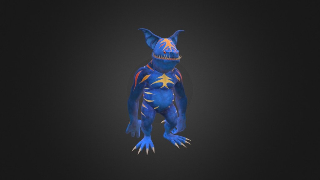 Creature I made for school 3d model