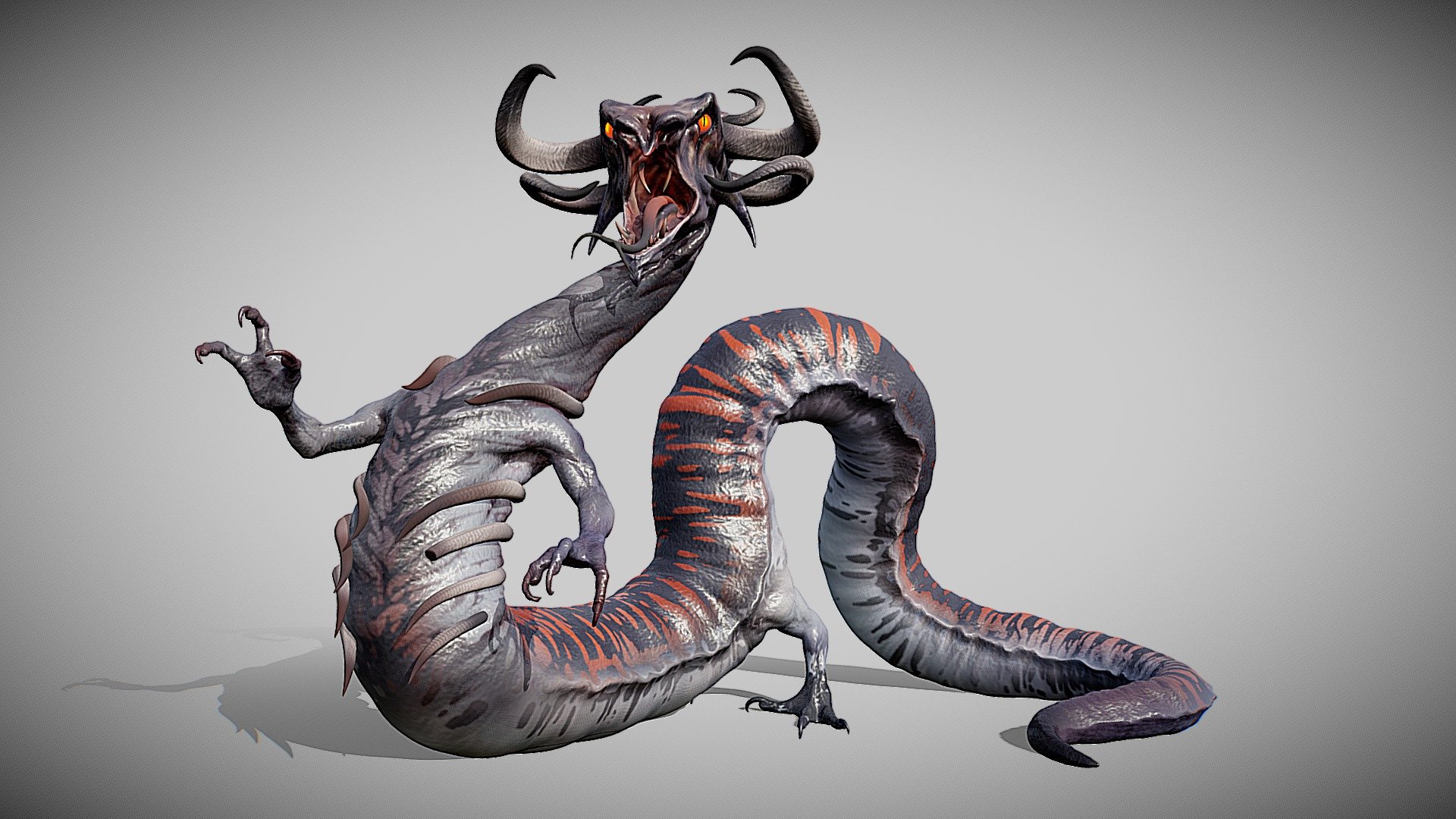 Serpent Dragon - Buy Royalty Free 3D model by Domingos Studios (@domingos) 3d model