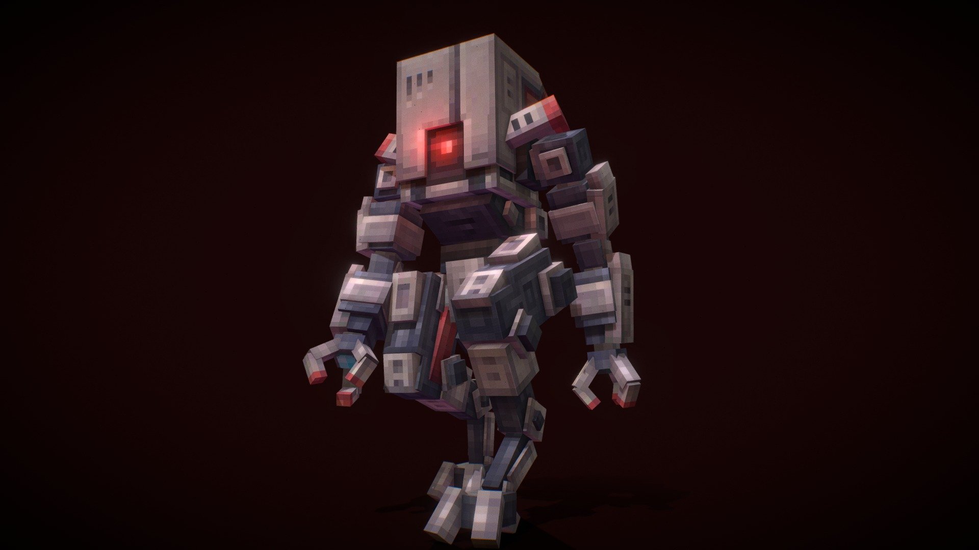 A military looking boss type robot made on blockbench for minecraft
by: Homegaddiel* - BlockBench " military tactical robot" - 3D model by homegaddiel 3d model