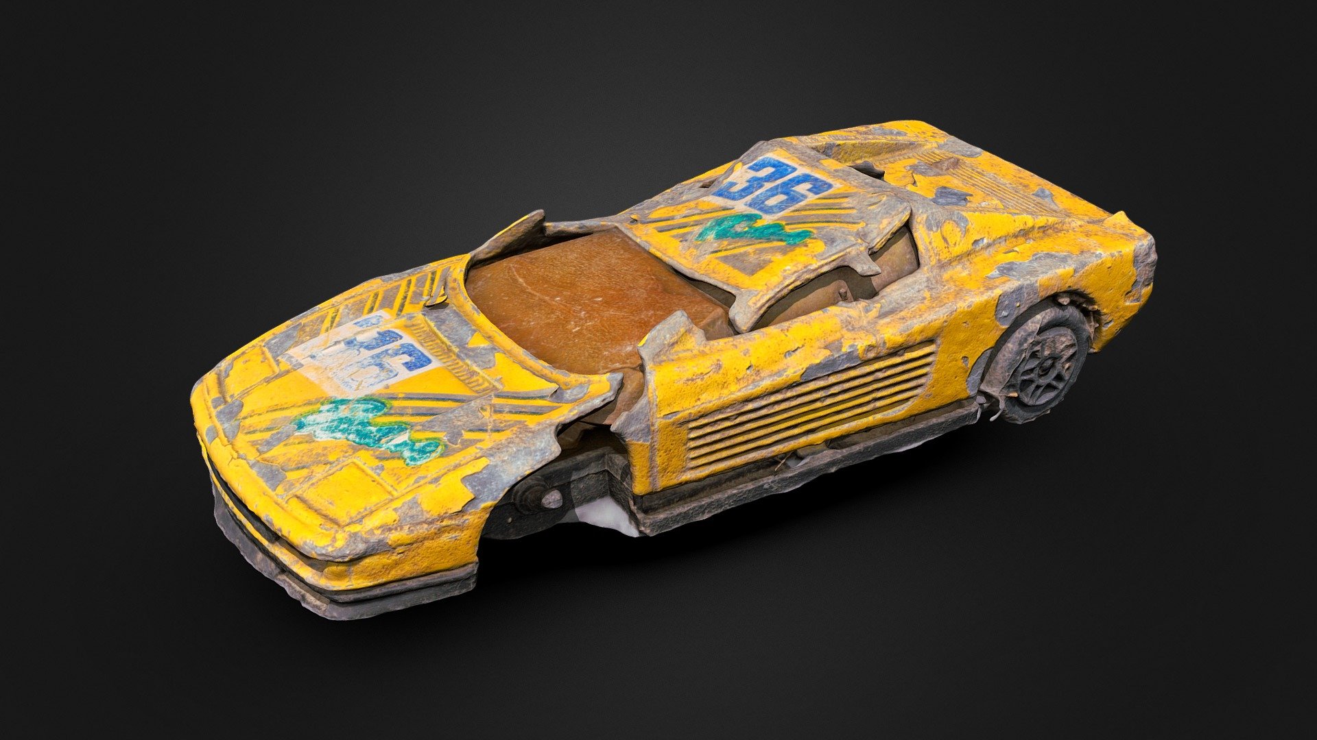 Destroyed Ferrari Testarossa Toy

3D scan by photogrammetry

4k texture

No bottom side - Destroyed Ferrari Testarossa Toy - Download Free 3D model by Andrea Spognetta (Spogna) (@spogna) 3d model