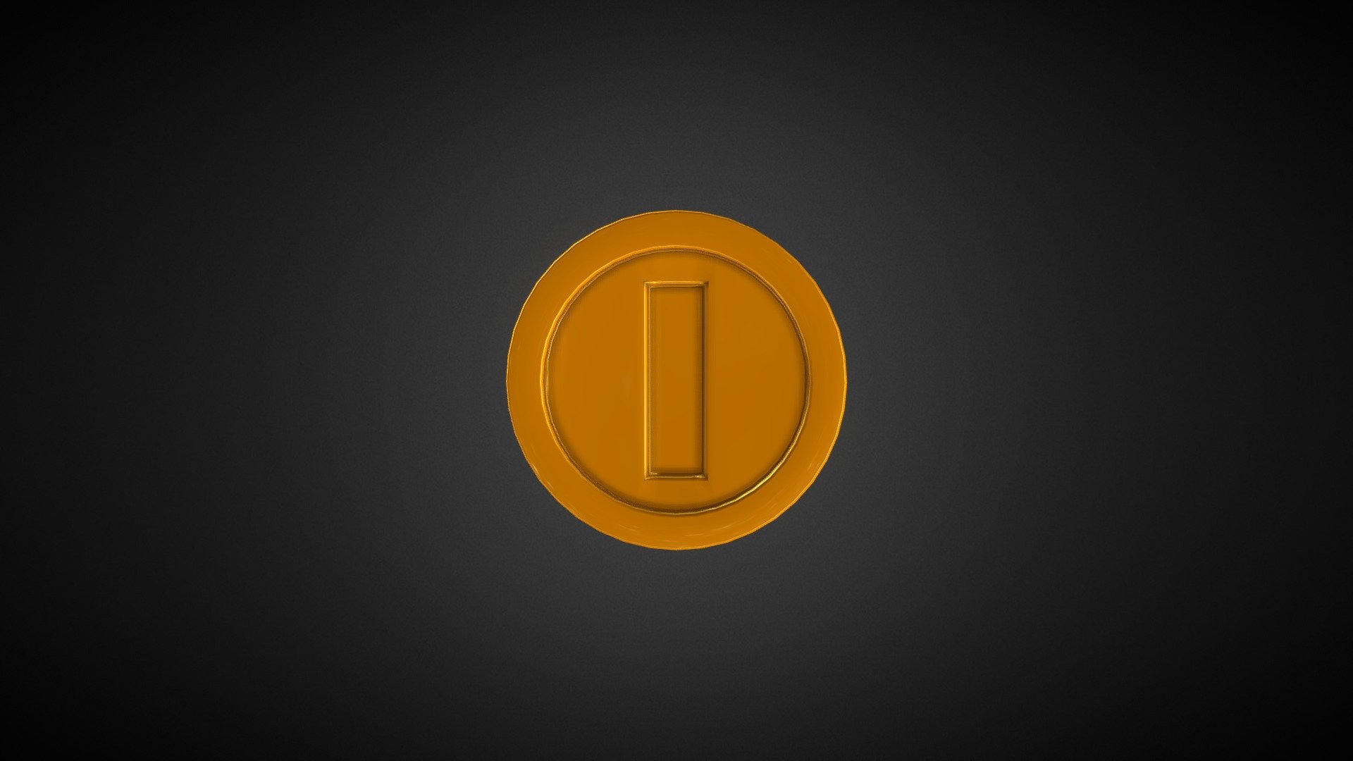 A coin from Super Mario Bros I created a few months back for a class project on simple animations 3d model