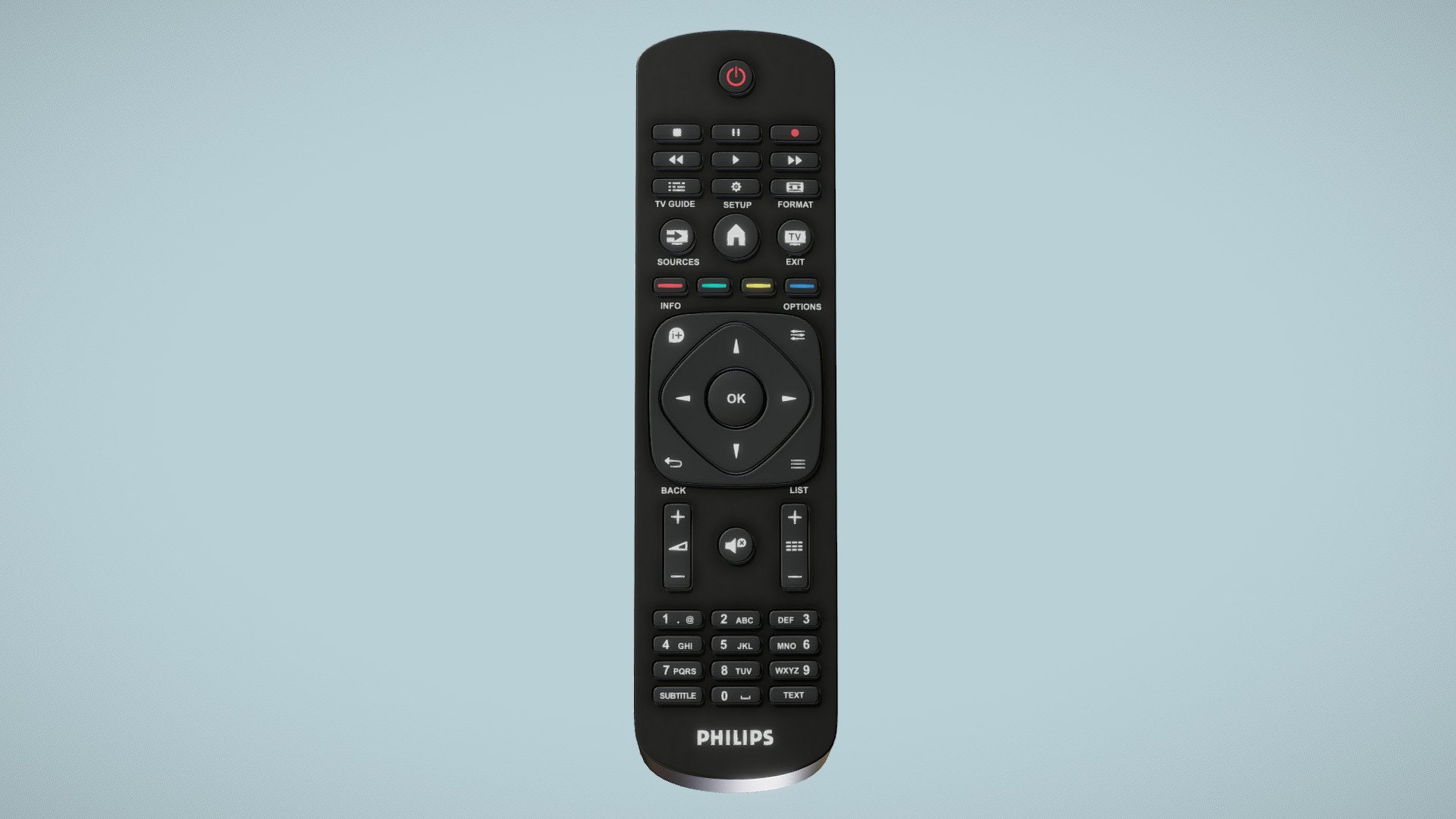 Philips TV remote control unit. Product dimensions: LWH 20,2 x 5,3 x 2,1 cm (8.0 x 2.1 x 0.9 in).




Model is scaled to proper real world dimensions. Scene units are in cm.

Transformations has been reset and model is placed at scene origin [0, 0, 0 XYZ].

Materials are prepared for Corona, V-ray and Scanline renderers (3ds max files only).

File formats - MAX, FBX, OBJ

 - Philips TV Remote Controller - Buy Royalty Free 3D model by romullus 3d model