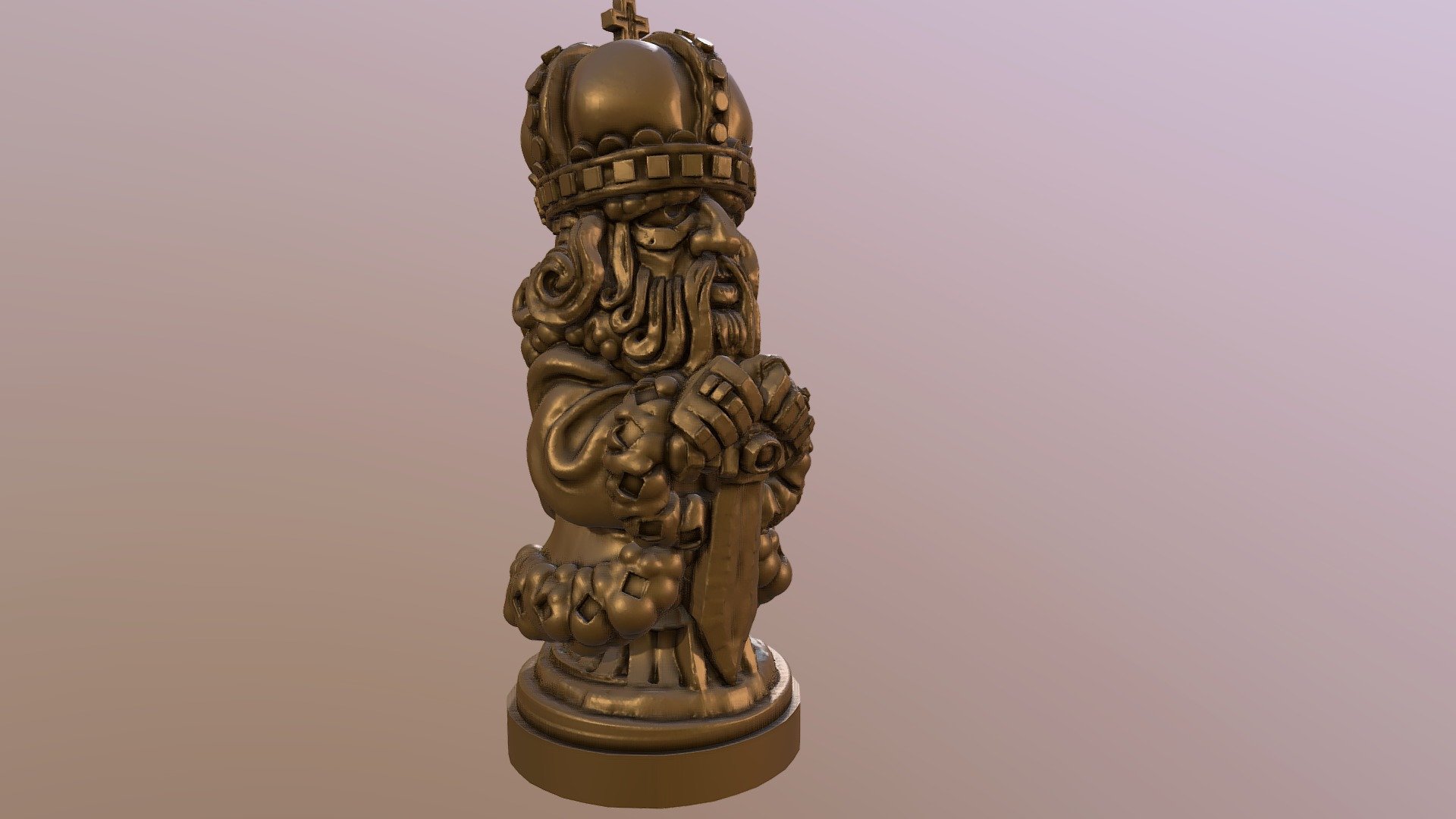 *UPDATED MODEL HERE: https://skfb.ly/6IRvr

Sculpted entirely  in VR (Oculus Medium) - KING - 3D model by eric3dee 3d model