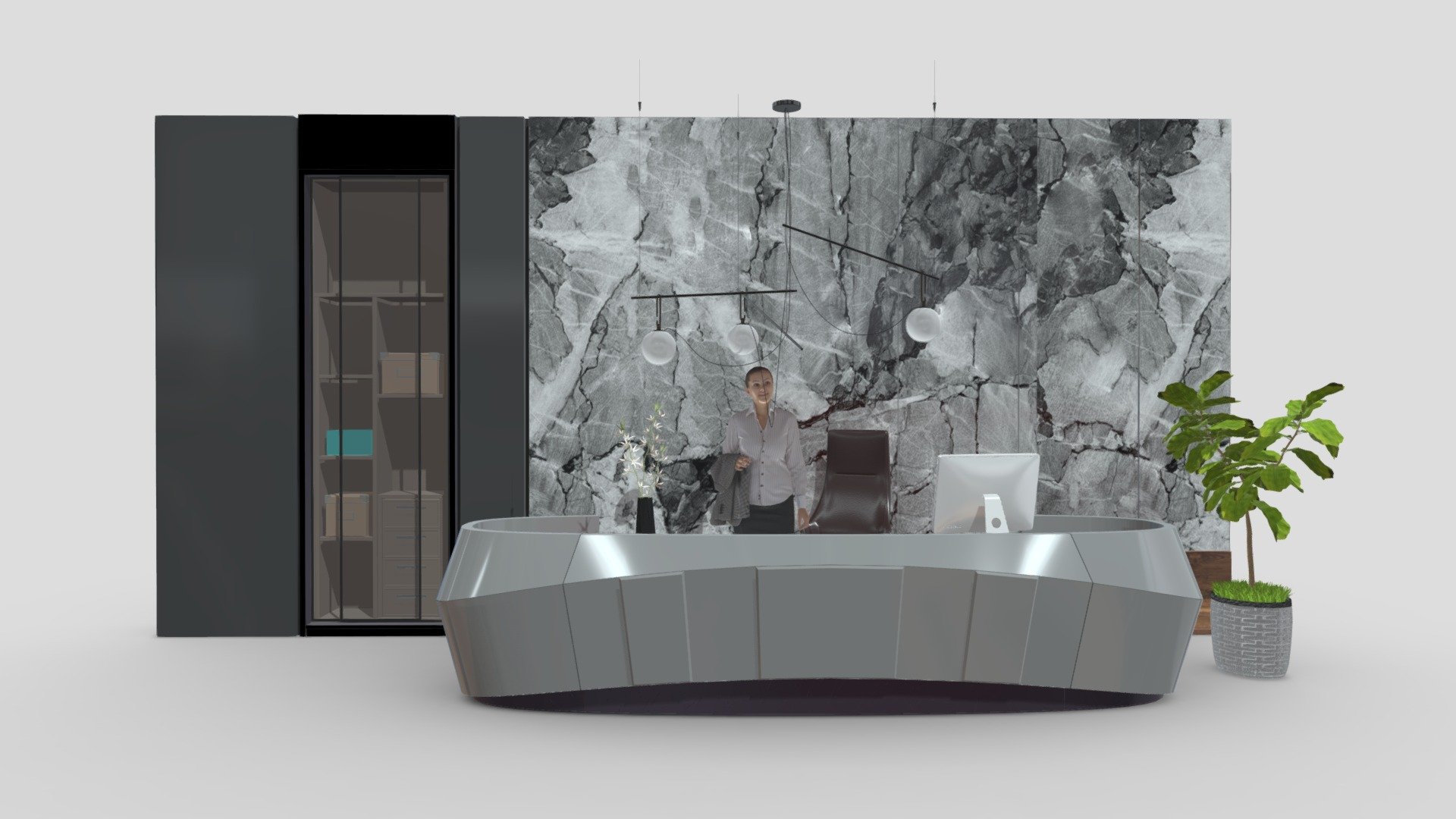 Reception Desk - 043

Native Format File : 3Ds Max 2020 &ndash; Rendering by Vray Next

File save as : 3Ds Max 2017 with converted all object to Editable Poly.

Exporting Formats :
Autodesk FBX ( .fbx ) and OBJ ( .obj &amp; .mtl ).

All 153 Texture maps are include as JPG.

Support 24/7 3d model
