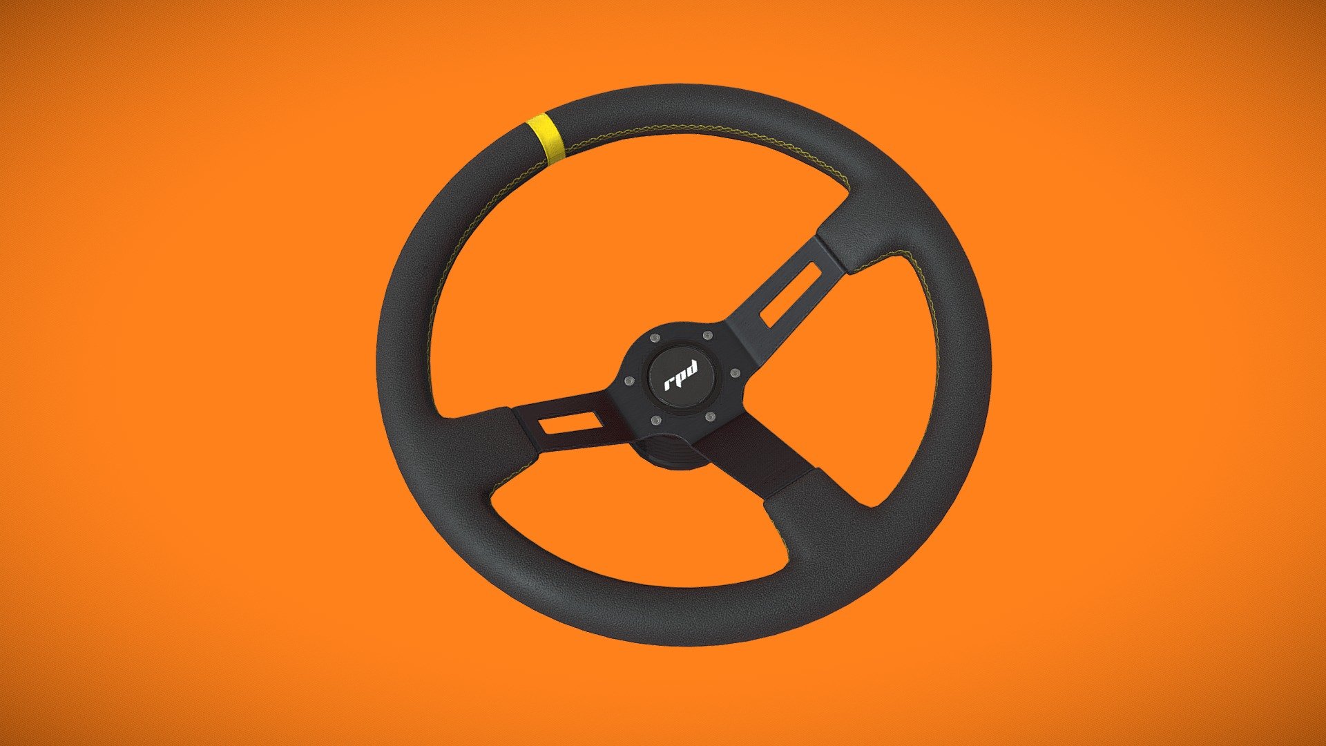 Deep dish steering wheel model I made few months ago for my Track Xsara project. Freshly baked and textured in Substance painter mostly to try out some stitching tehniques.

Based on Toorace Grid - Racing Steering Wheel - 3D model by Robert Prispilović (@rprispil) 3d model