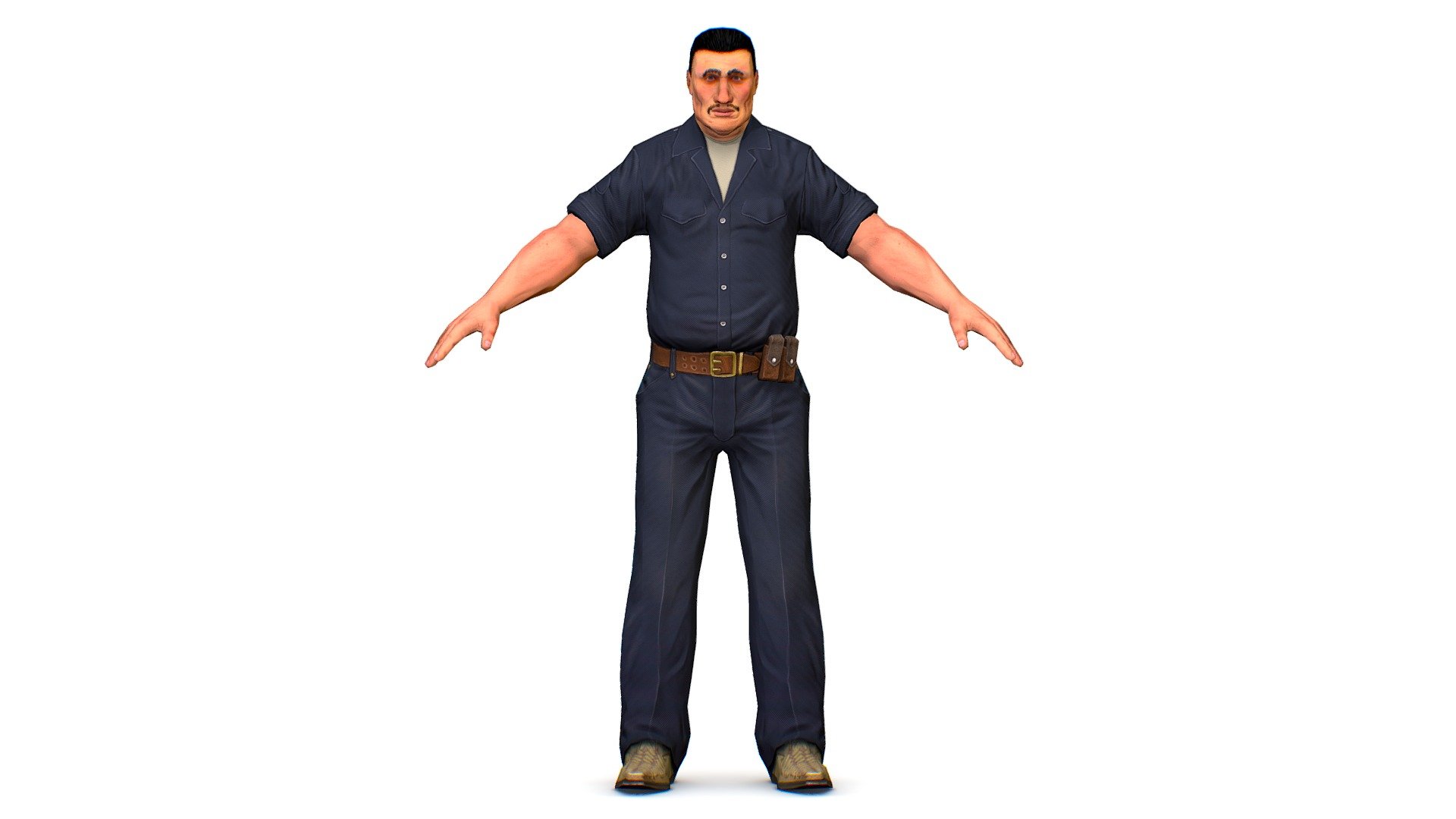LowPoly Man Boss Slave Driver Chief - LowPoly Man Boss Slave Driver Chief - Buy Royalty Free 3D model by Oleg Shuldiakov (@olegshuldiakov) 3d model