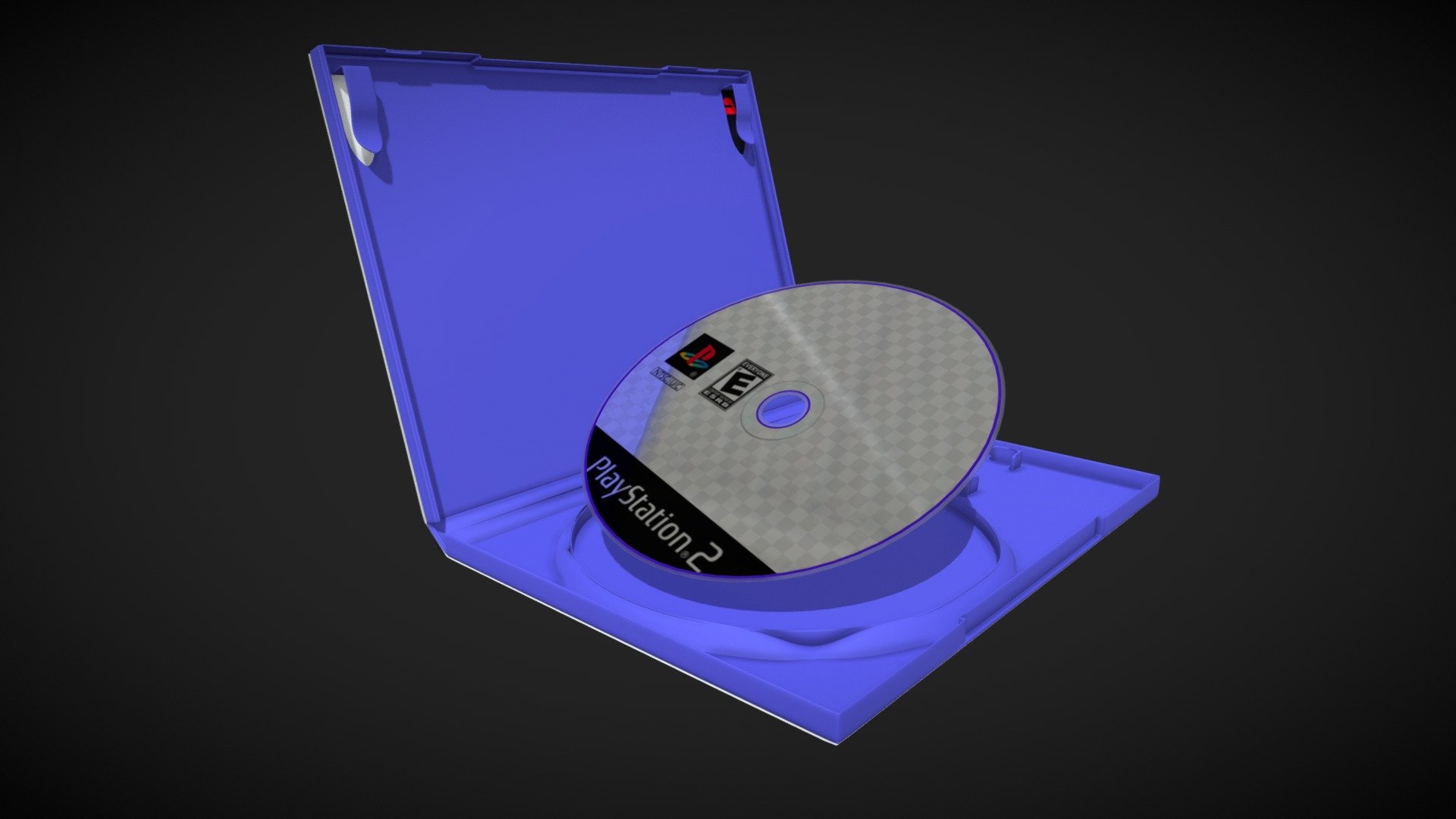 Playstation 2 Gamebox Animated subdivision ready 3d model