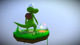 Croc videogame, platformer, fanmade, crystalgem, crocodile-croc, animated