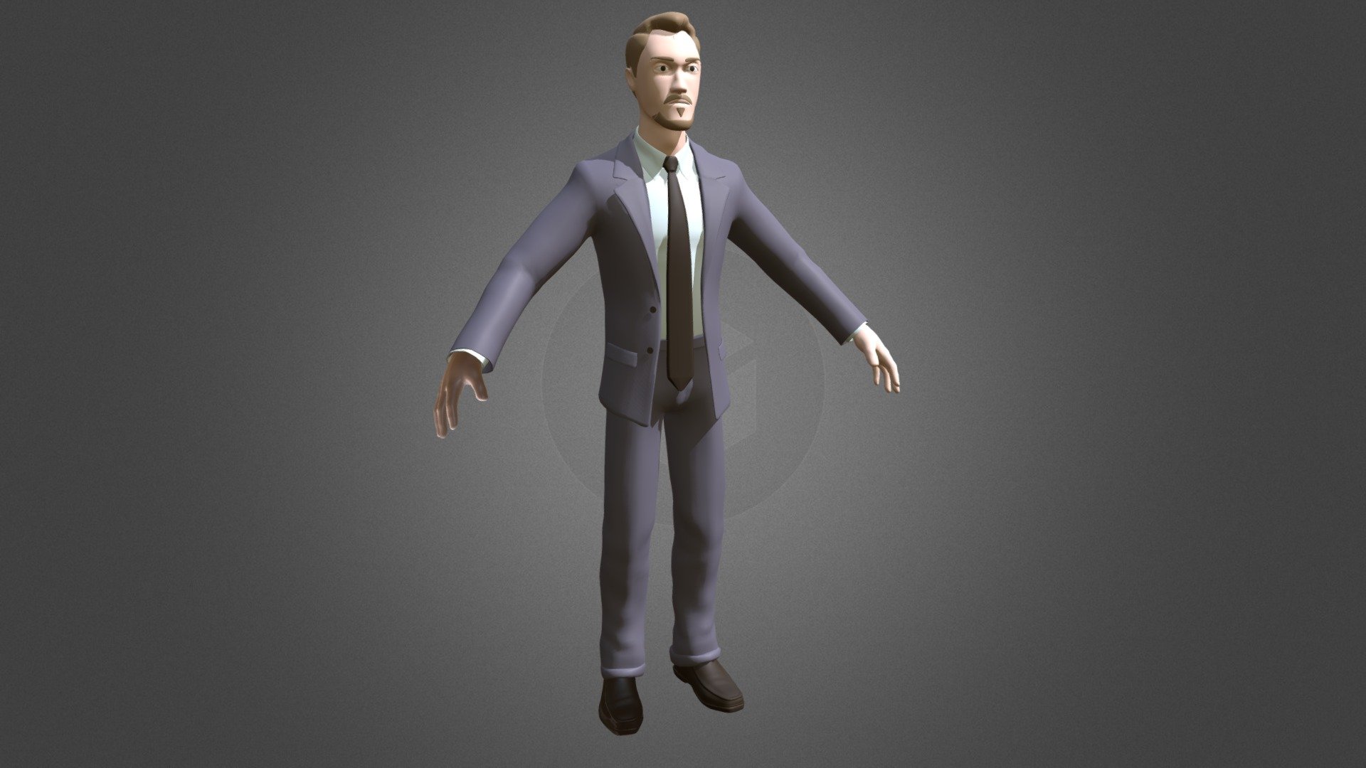 A character to fill in the background of city street scenes for the student short film we're working on. 

Hair/suit color and the inclusion of jackets/facial hair will add variety 3d model