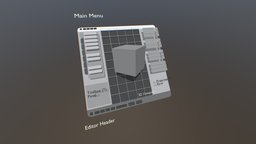 Blender Interface b3d, interface, lowpoly, blender3d