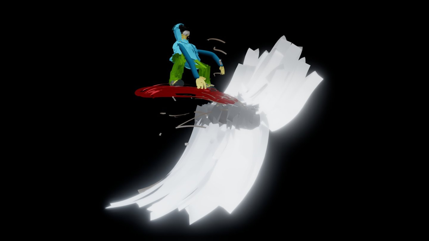 snowboarding - 3D model by ryanhc 3d model