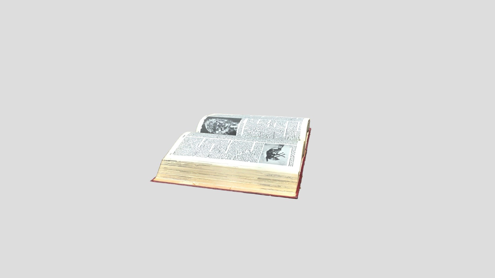 Old style open book made via photogrammetry - Open Book - Buy Royalty Free 3D model by Daniel.Dana.Art 3d model