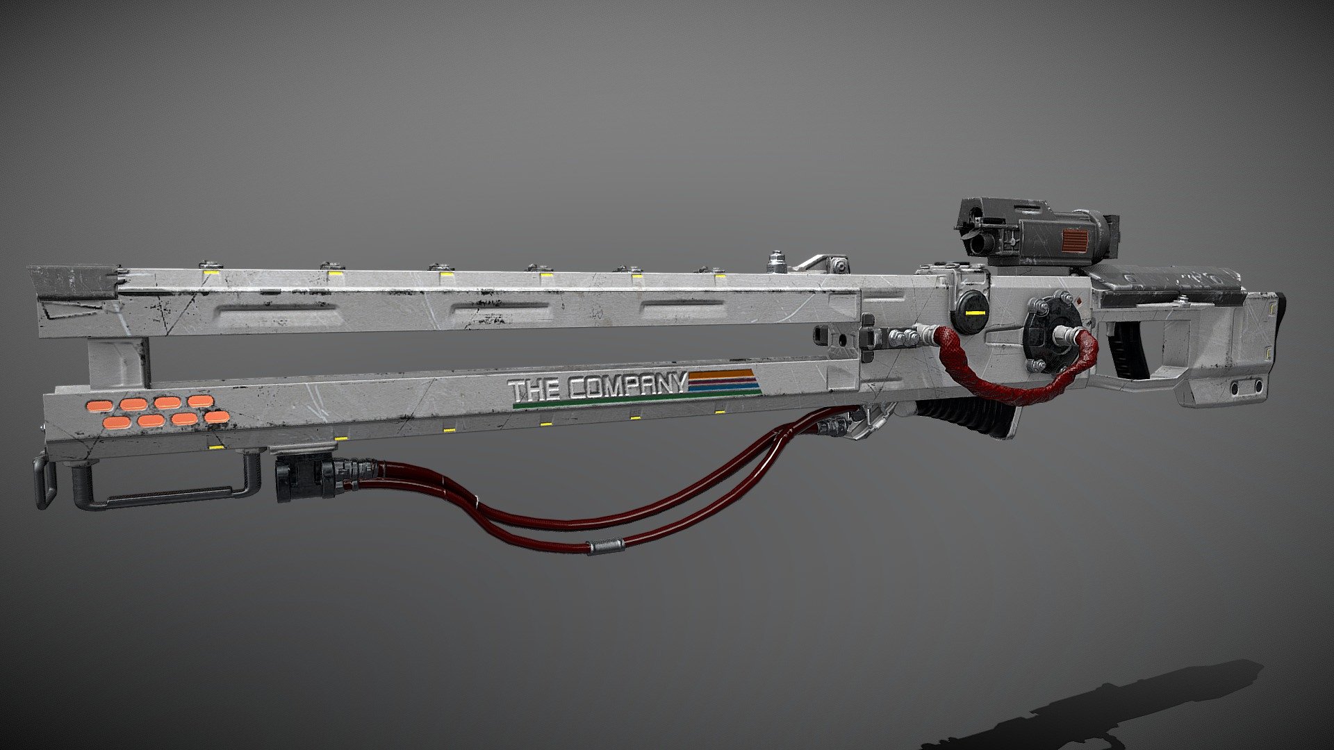 Railgun created for Unfortunate Spacemen
You will notice the lack of material on the scope this is because it utilizes other materials in ue4 for the game that do not contain baked texture maps 3d model