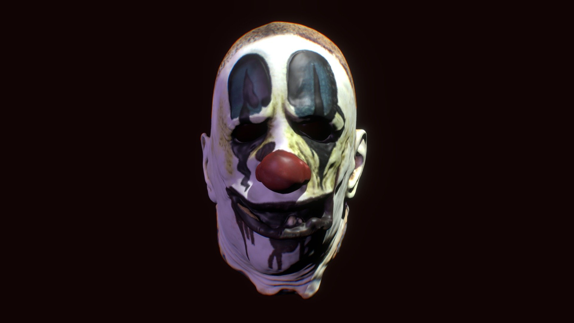 Clown Mask look test 3d model