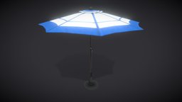 Beach Umbrella greek, villa, exterior, umbrella, table, beach, parasol, sunshade