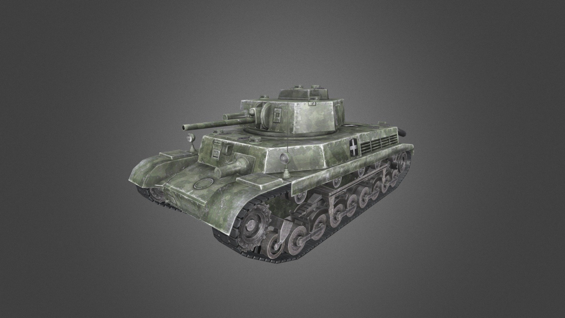 Game Ready low poly 3d model of 40 M Turan I Tank

Download: http://gamedev.cgduck.pro - 40 M Turan I Tank - 3D model by CG Duck (@cg_duck) 3d model