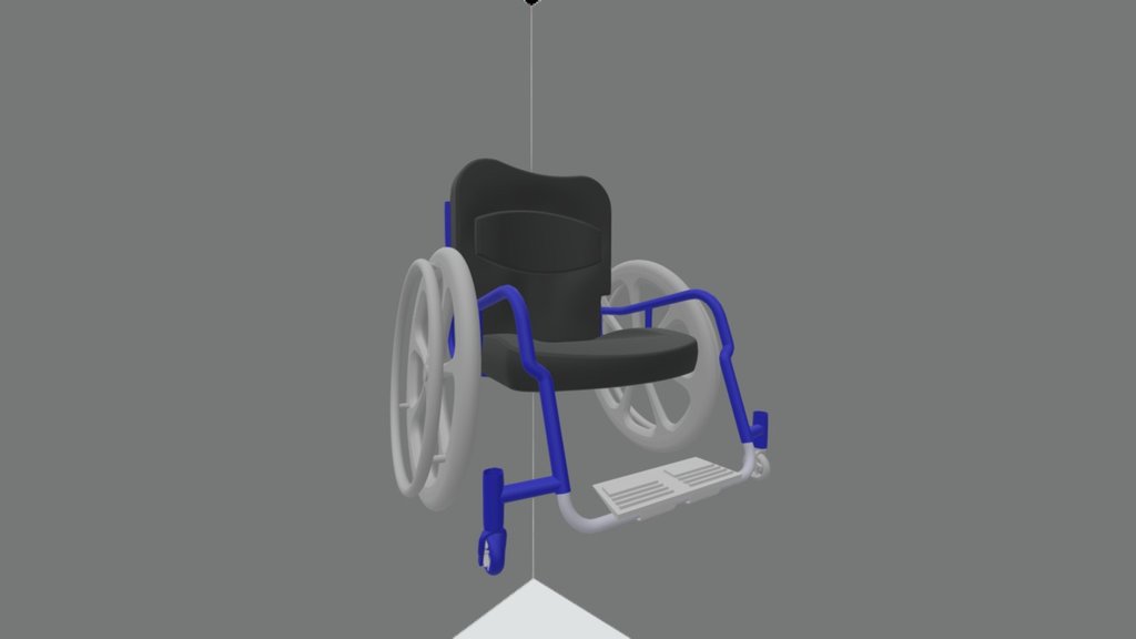 Wheelchair - 3D model by MarcinS 3d model