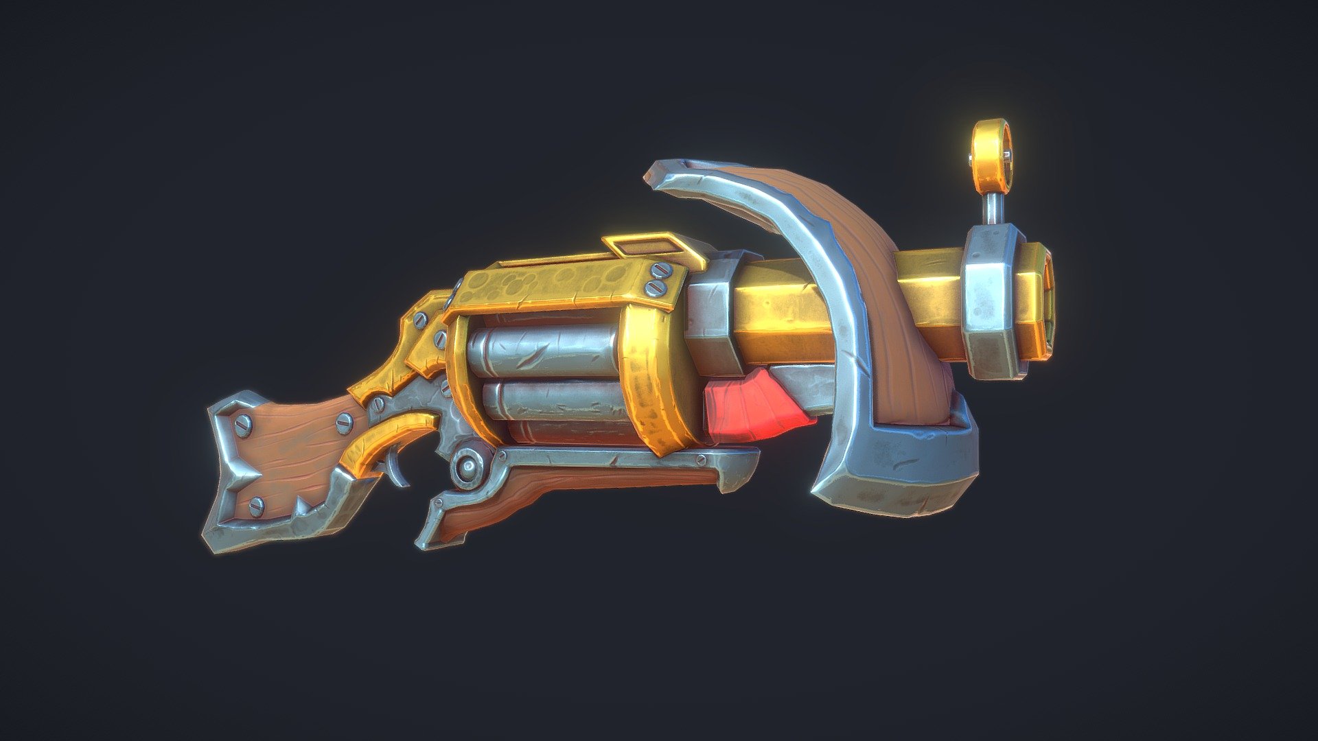 Stylized PBR Rifle, made this to practice creating stylized props in Substance Painter.
Based on the concept op the Volatile Thunderstick from World of Warcraft 3d model