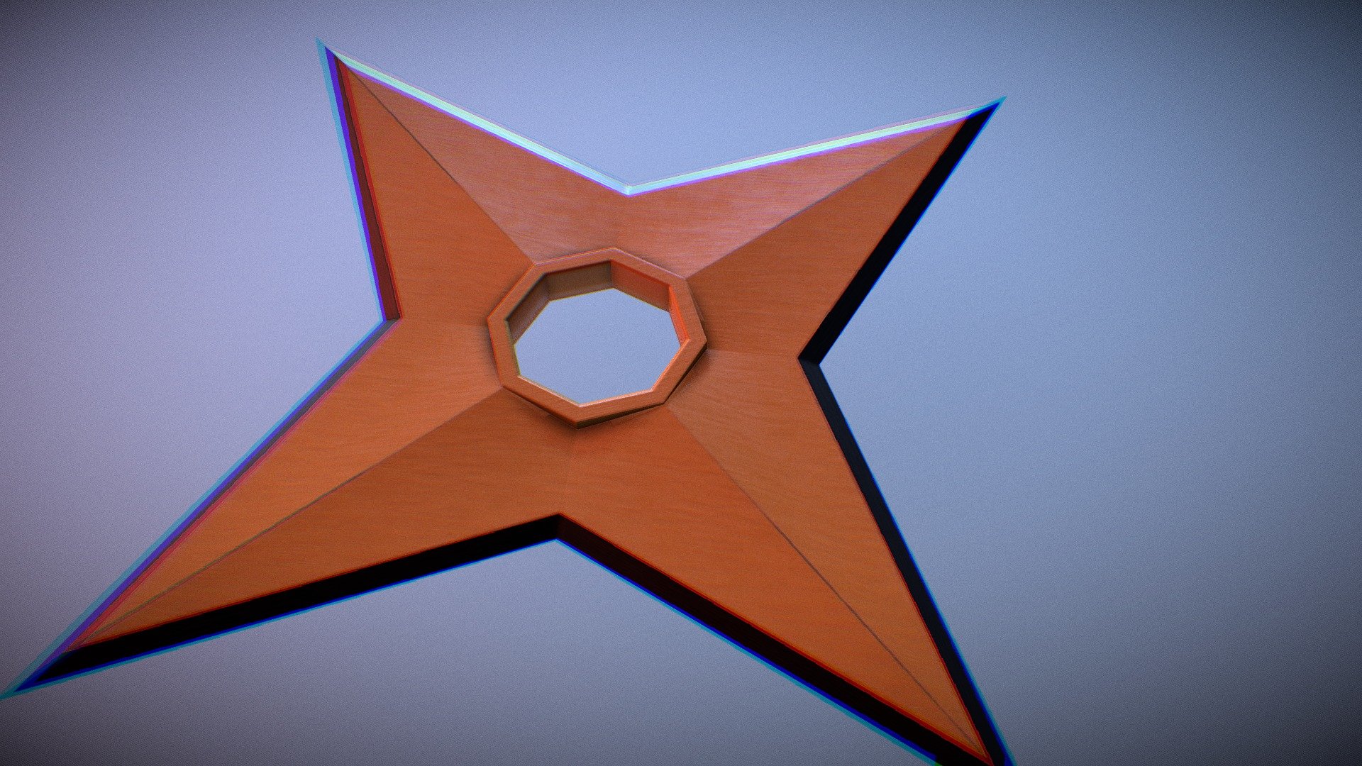 Low poly shuriken. Made in Blender textured in Substance Painter 2 - Low Poly Shuriken [FREE] - Download Free 3D model by dwalsh 3d model