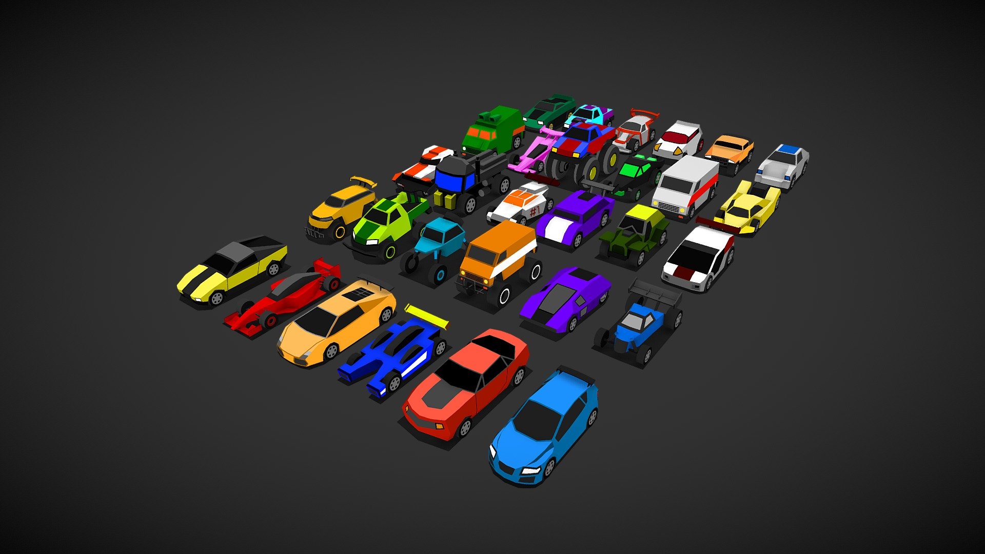 Can be bought on the unity asset store:

-link removed- - Mobile Toon Cars - 3D model by gvrocksnow 3d model