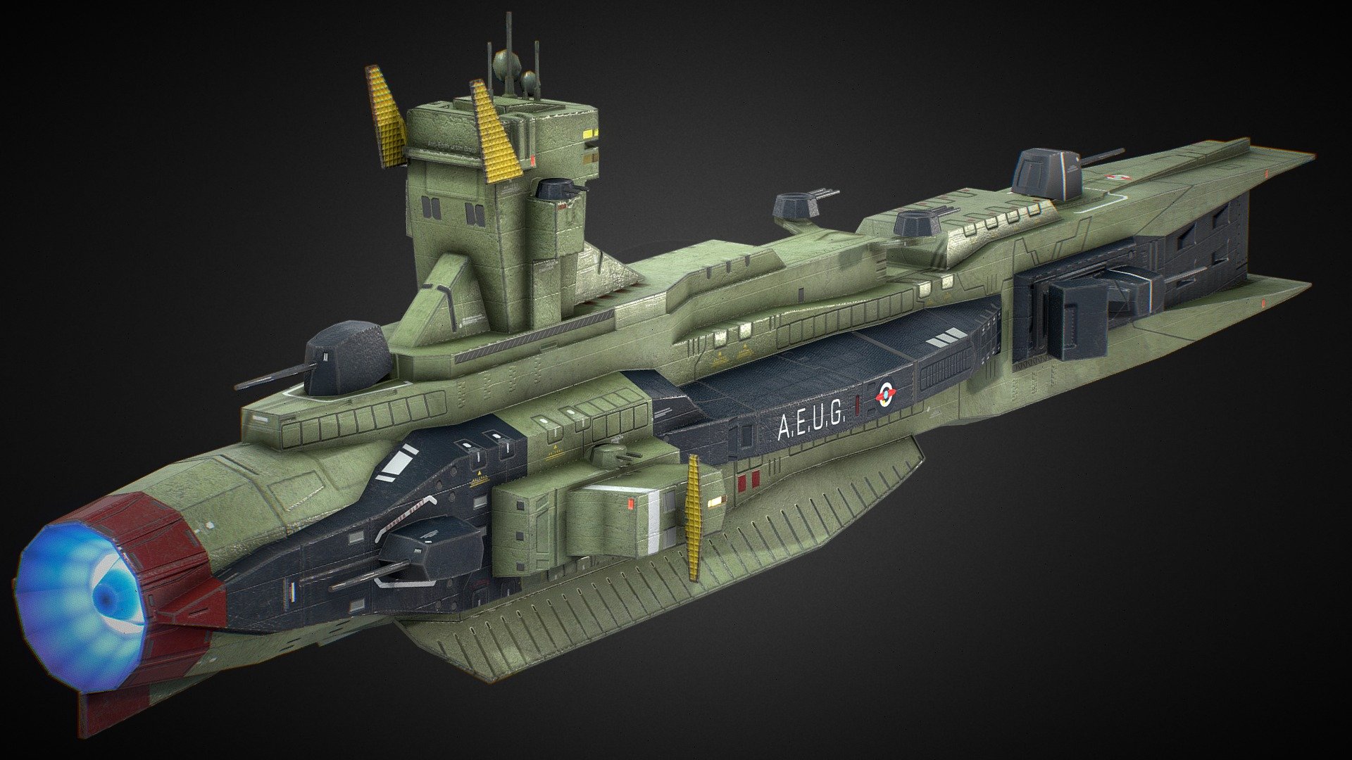 EFF Salamis Class Space Cruiser AEUG Colour
This model was made for One Year War mod of Hearts of Iron IV.
Our Mod Steam Home Page
https://steamcommunity.com/sharedfiles/filedetails/?id=2064985570 - EFF Salamis Class SpaceCruiser AEUG - 3D model by One Year War Mod (@hoi4oneyearwar) 3d model