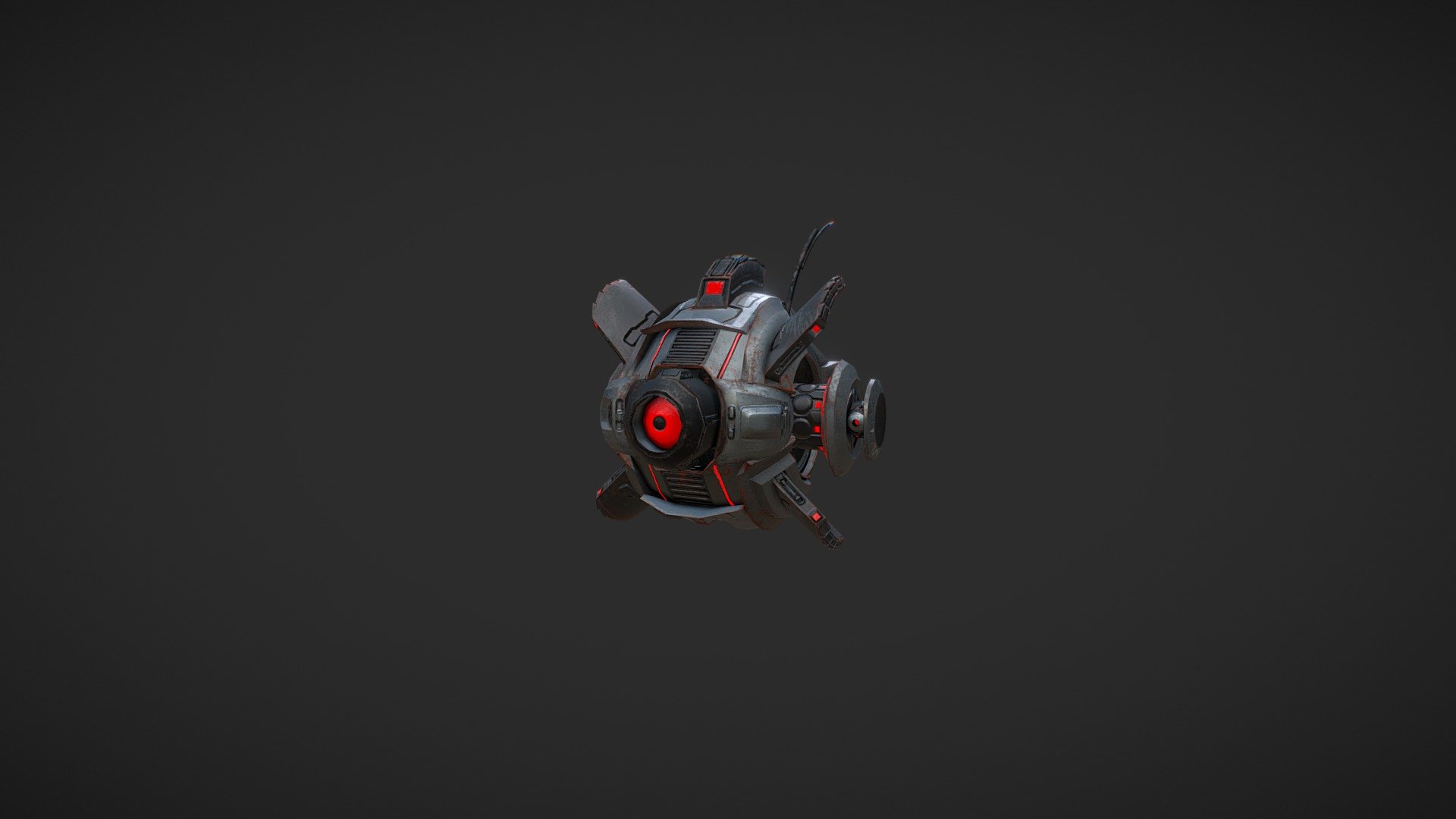 An enemy drone I made for a game prototype at Borealys Games. I made the modeling and the animations in 3ds Max and textures in Substance Painter 3d model