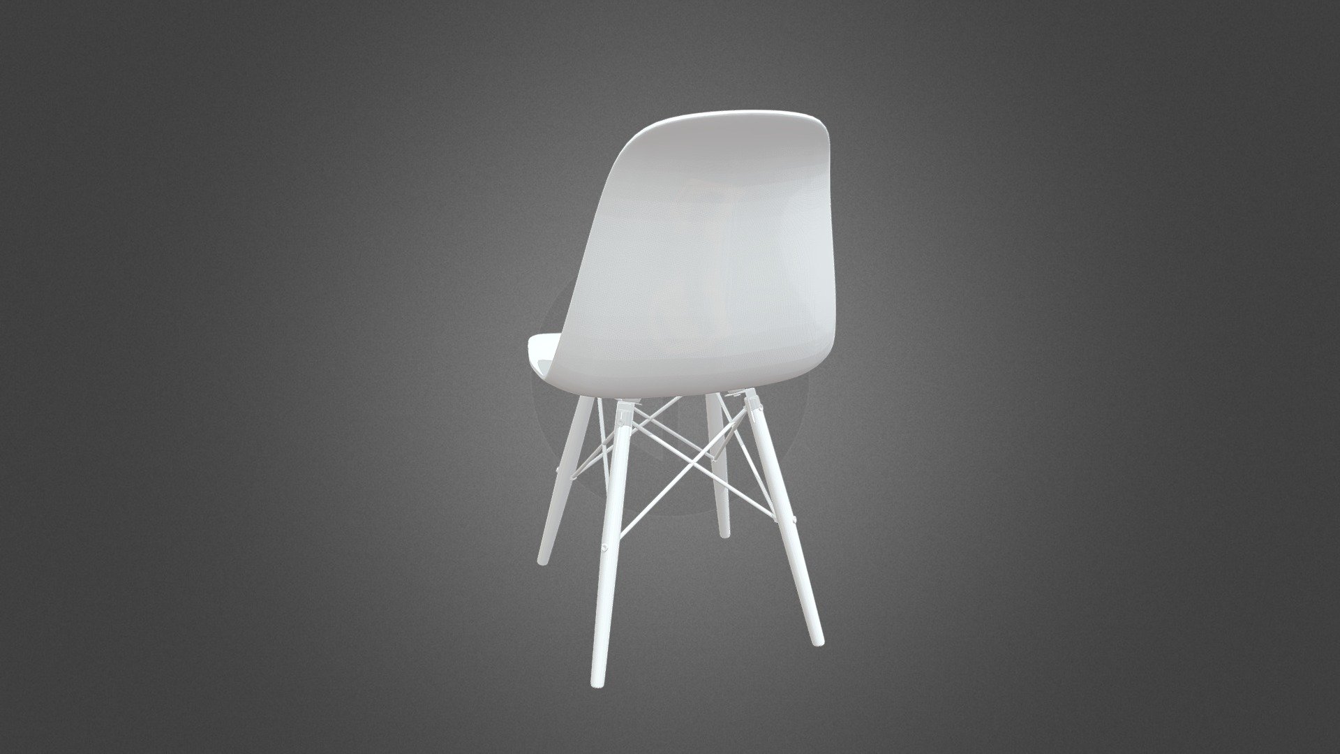 white chair - Chair - 3D model by Sayed Aqeel (@aqeelshah6789) 3d model