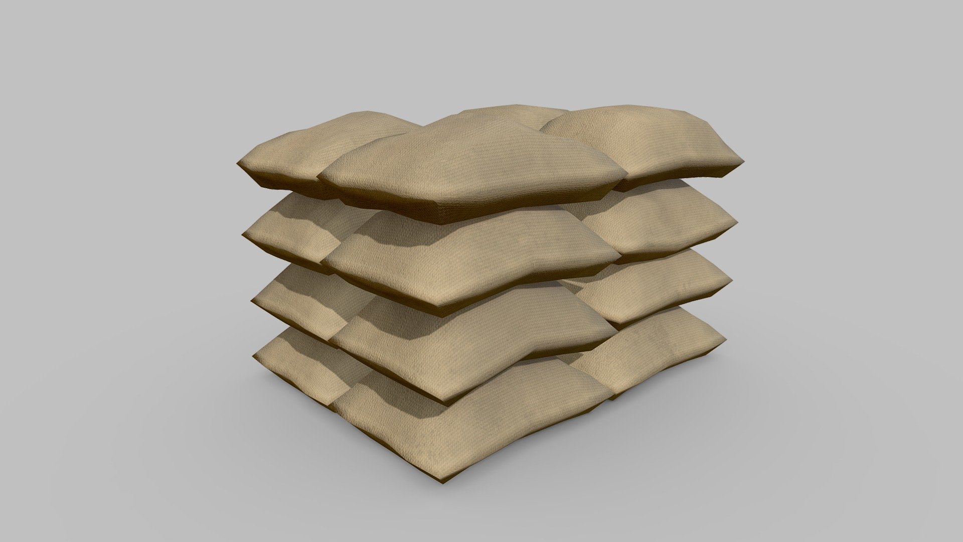Low Poly Burlap Sack for your renders and games

Textures:

Diffuse color, Roughness, Height

All textures are 2K

Files Formats:

Blend

Fbx

Obj - Burlap Sack - Buy Royalty Free 3D model by Vanessa Araújo (@vanessa3d) 3d model