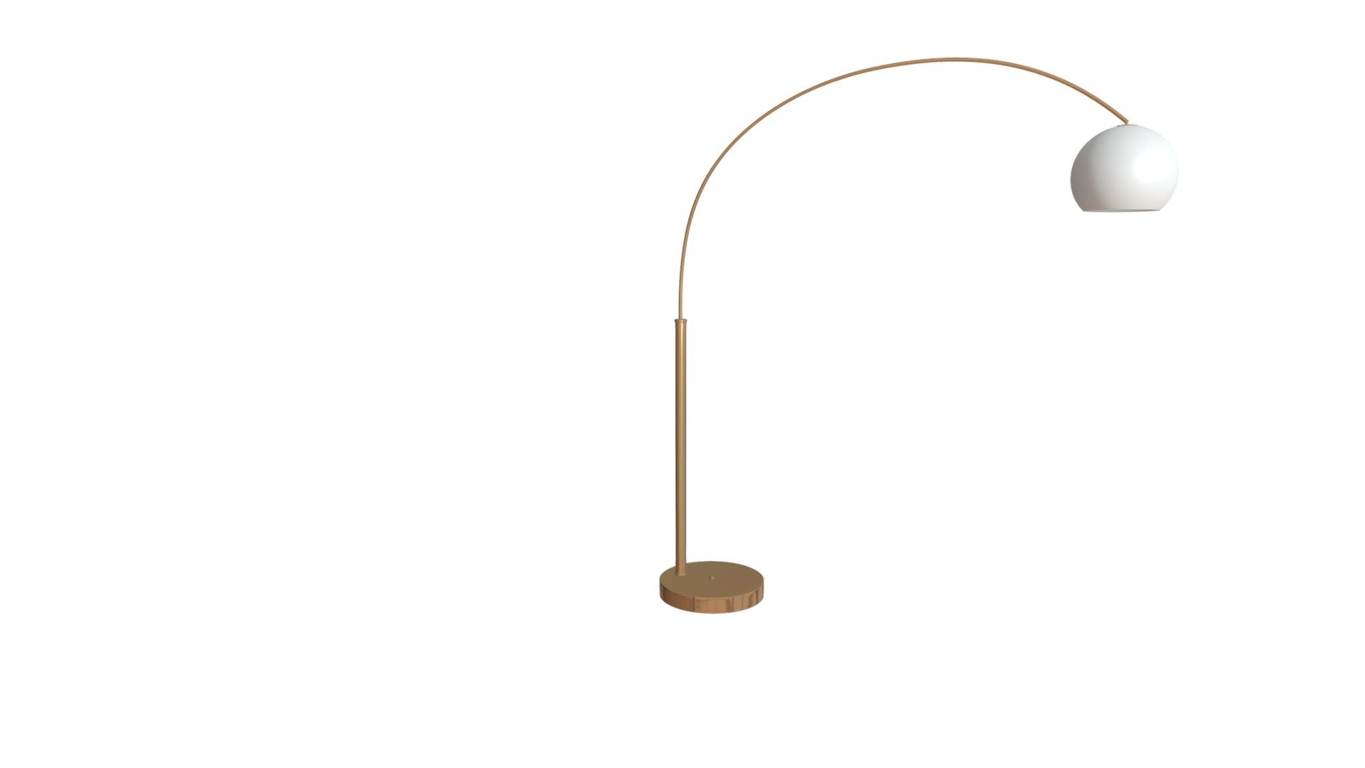 Achieve your overarching lighting needs. This modern arc floor lamp is functional and drop-dead gorgeous. Its modern design will look stunning in your living room as it effectively directs light to wherever you need it. In on-trend brass for an instant update. https://zuomod.com/Griffith-Floor-Lamp-Brushed-Brass - Griffith Floor Lamp Brushed Brass - 56071 - Buy Royalty Free 3D model by Zuo Modern (@zuo) 3d model