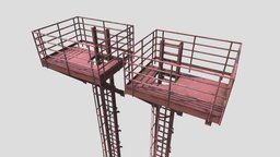 Scaffold tower, ladder, scaffolding, scaffold, scafold, industrial