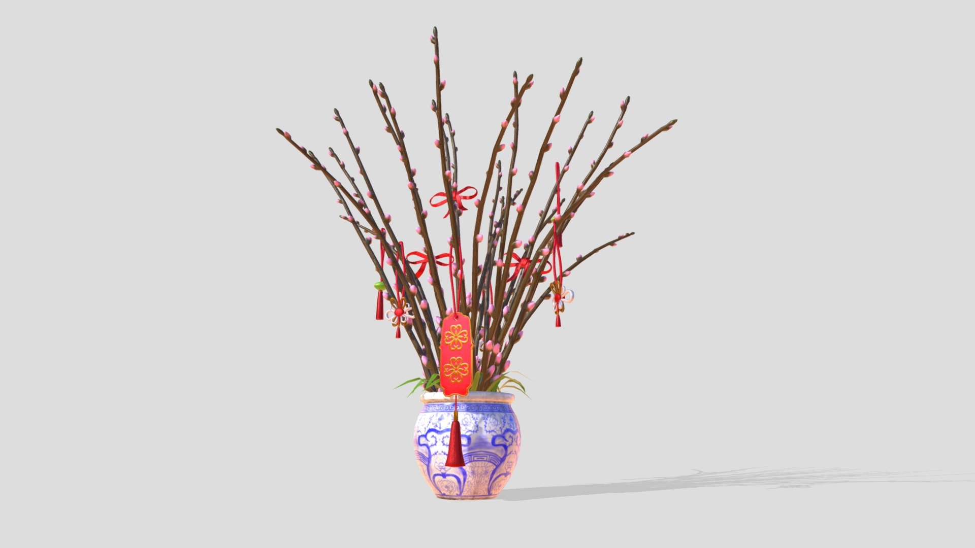 Realistic Chinese new year plant in an oriental vase, with hanging red decorations.
Animations included: Swaying (Loop)

Login to STB’s Tourism Information &amp; Services Hub for free downloads:
https://tih.stb.gov.sg/content/tih/en/marketing-and-media-assets/digital-images-andvideoslisting/digital-images-and-videos-detail.104c94c752390b340998e4a5bb1a5d14f30.Chinese+New+Year+Plant.html - Chinese New Year Plant - 3D model by STB-TC 3d model