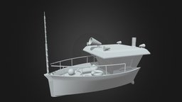 Cartoon Ship autodesk-maya, cartoonmodel, mayamodelling, ship