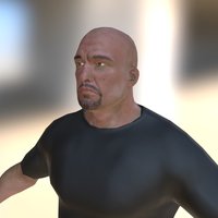 White Bouncer Model body, games, guard, gangster, bouncer, unity