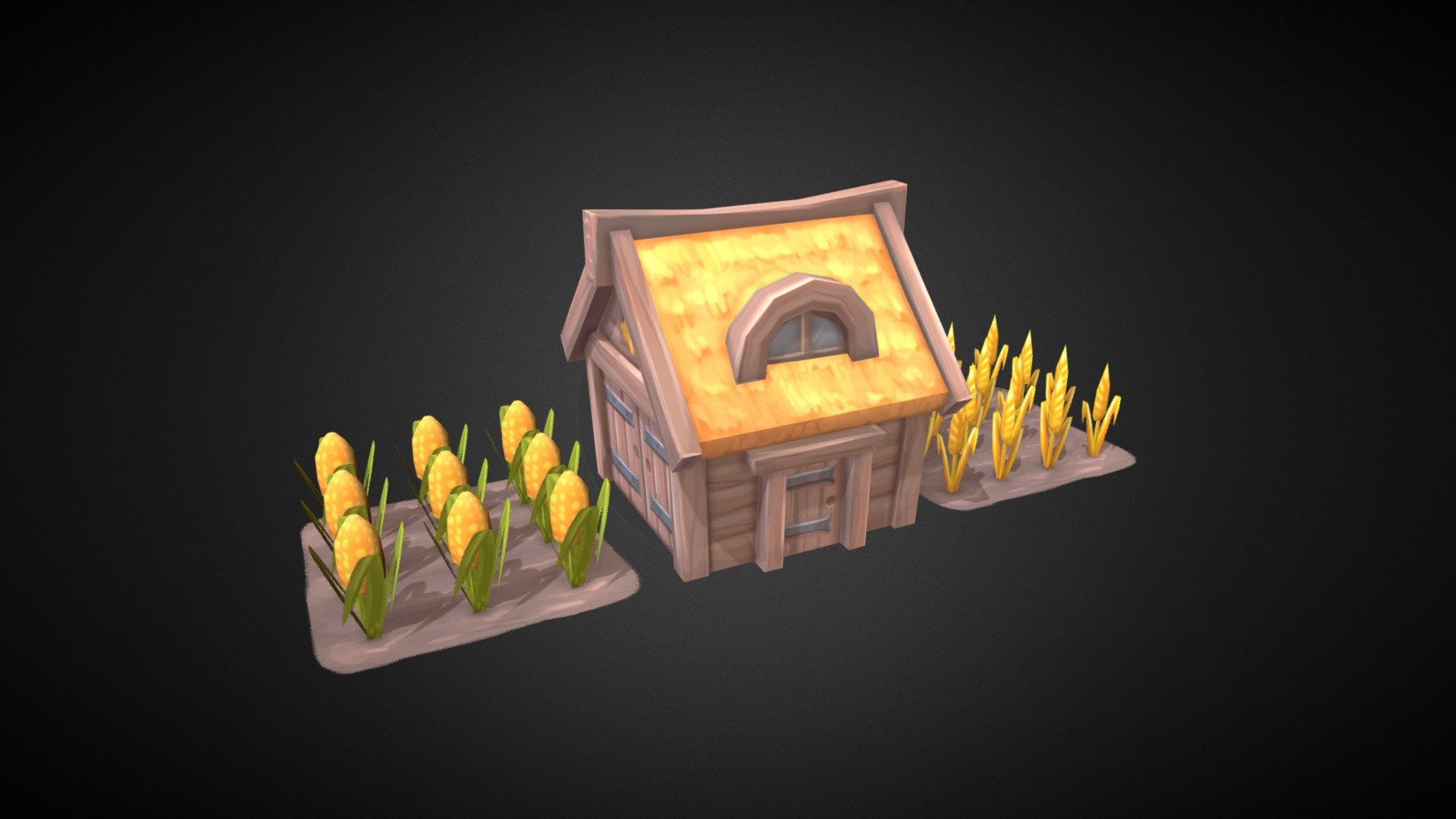Farm Building for Cube World environment. Coming soon to asset store!  Check our Cube World pack: -link removed- - Cube World: Farm - 3D model by PolySquid (@PolySquid_Studios) 3d model