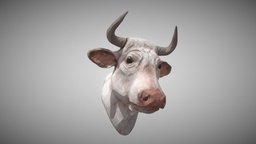 Bull cow, animals, bull, farm, bovine, farmyard, animal, tomjohnsonart