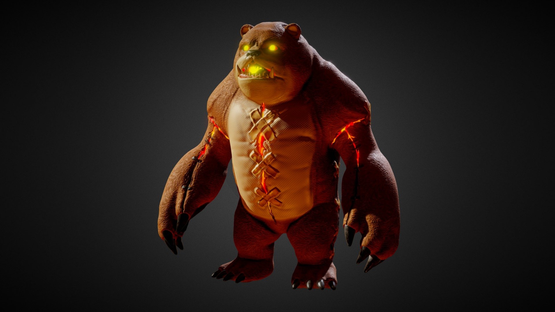 Tibbers - League of Legends - 3D model by Aran (@aran34x) 3d model